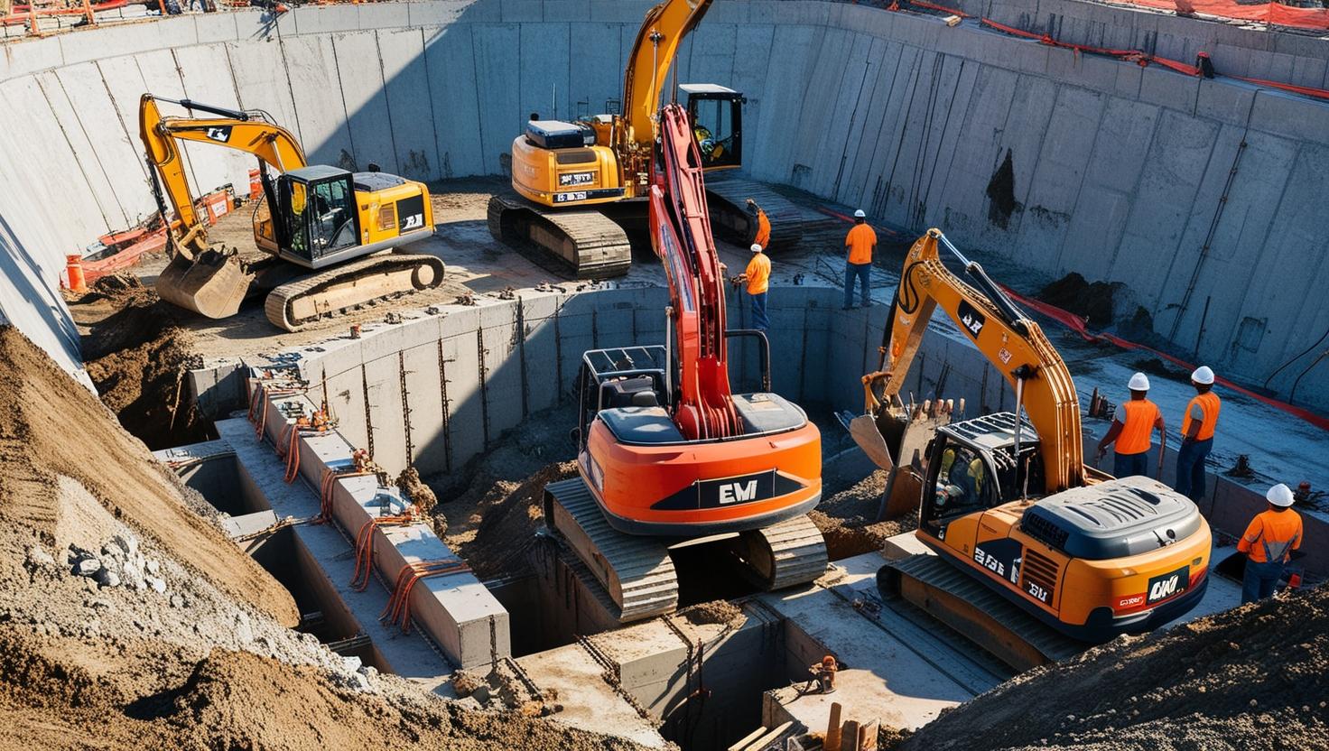 Tiefbau, Erdbau, Gründungsarbeiten, Schachtbau(3) Tiefbau, Erdbau, Gründungsarbeiten, Schachtbau - Hochbau Lübeck GmbH