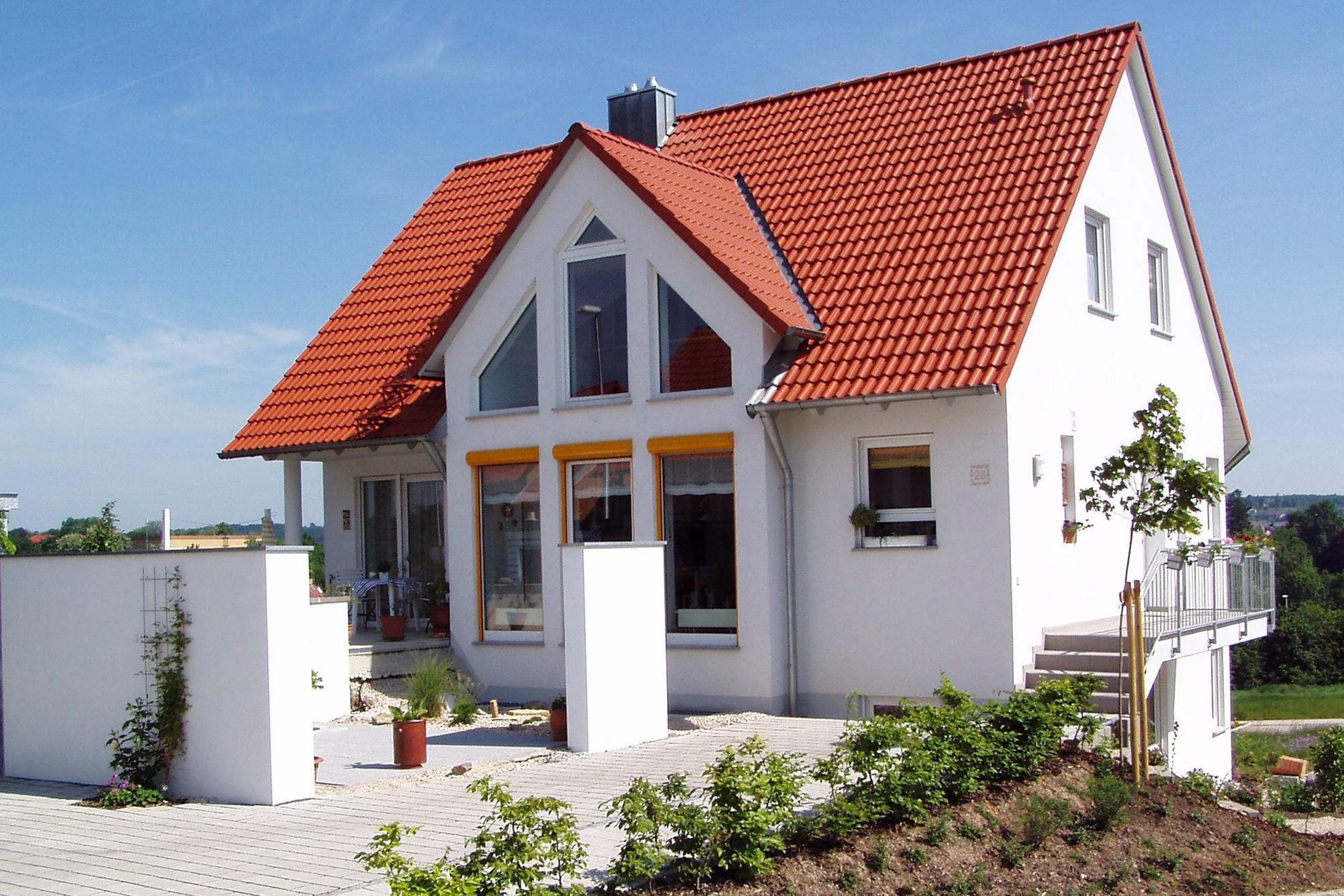 Neubauhaus von Außen
